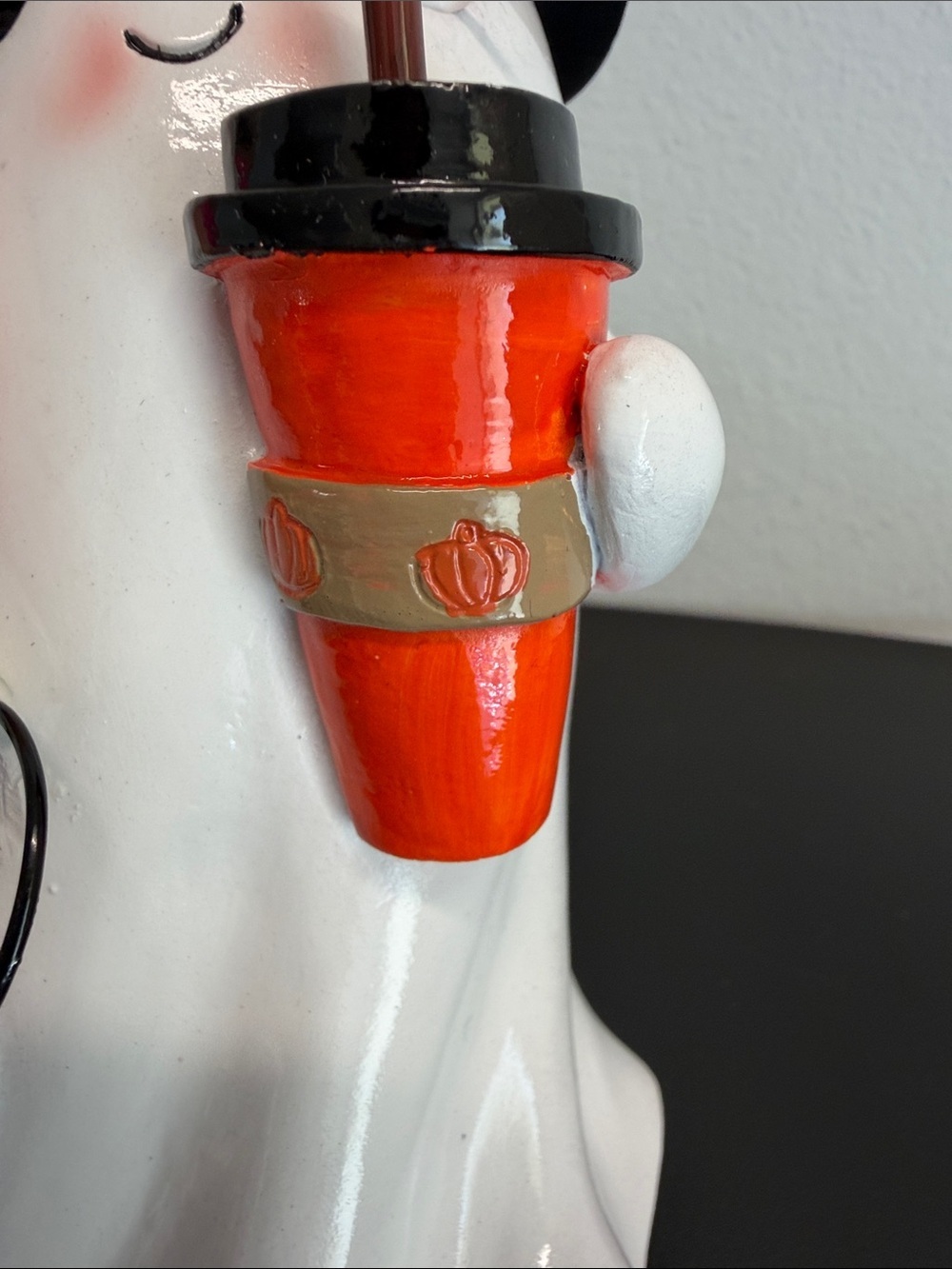 Unbranded | Halloween Ghost Figurine Pumpkin Spice Latte Trick-or-Treat ๐ - Picture 2 of 5